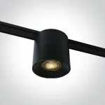 6W LED &scaron;viestuvas su filtru nuo akinimo į magnetines sistemas FLAT, juodas, 3000/4000/5000K, 48V, 24&deg;, 43110F/B/V