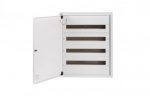 Kanlux 32656 Metalinis modulinis skirstytuvas 5x24 pavir&scaron;inis IP30 N+PE I klasė baltos durys KP-DB-I-MS-524 balta 32656