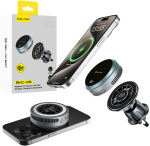 Blavec Car holder BHC-05 Qi2.2 25W magnetically detachable with induction charging and active cooling to airvent (BHC05-MWIB) juodas