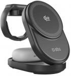 SBS Qi2.2 25W Inductive 3-in-1 Foldable Charging Station with MFI Certificate - Juodas