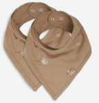 Jollein seilinukas Bib Bandana Stargaze Leaf Biscuit 2vnt