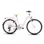 Girls' bicycle ROMET Panda 1, 24" violetinė-baltas