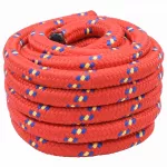 Laivo virvė 4 mm 5 m Raudona