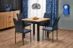 QUBIK extension table, artisan oak / juodas