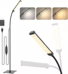 iFalarila LED grindų lempa 10 W, 120 LED, reguliuojama spalvinė temperatūra TBL724-BK
