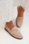 Smėlio spalvos mokasinai Step in style