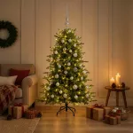 Dirbtinė kalėdinė eglutė su rutuliuku 120 cm 150 LED