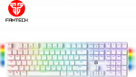 Fantech MAXFIT108 RGB laidinė mechaninė klaviatūra, Balta, Raudona Switch