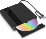 BNEHHOV i&scaron;orinis CD/DVD įra&scaron;ymo įrenginys su USB 3.0 ir USB-C, modelis 06EU