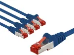 Goobay 66607, 2 m, Cat6, S/FTP (S-STP), RJ-45, RJ-45, Mėlyna, Raudona