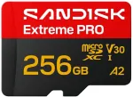 Kortelė SanDisk Sandisk Extreme Pro Micro SD UHS-I 256GB MicroSD 250MB/s(R) / 170MB/s(W)