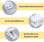 Ki&scaron;eninis skylamu&scaron;is, mažas skylamu&scaron;is aplankams, skylių mu&scaron;imo įrankis biurui, baltas, mokyklai ir "pasidaryk pats" projektams, mini skylamu&scaron;is nuotraukų albumams, suvenyrams ir skirtukams, ki&scaron;eninis skylamu&scaron;is mokyklai