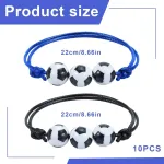 Bepsyom 10 futbolo apyrankių rinkinys, įkvepiantis, idealiai tinkantis komandos dvasiai ir draugystei tarp futbolininkų, krep&scaron;ininkų ir gerbėjų