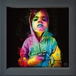 International Graphics įrėmintas atvirukas - Murciano Patrice - Gangsta Child King of Street - 16 x 16 cm - rėmeliai galimi 4 spalvų, charcoal 16 x 16 cm