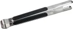 Juodos spalvos universalus spaustukas, 22,5 cm, maisto žnyplės, spaustukai, 304 nerūdijantis plienas, kepsnių spaustukas, žnyplės kepsninei, virtuvinės žnyplės