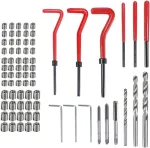 Helicoil rinkinys, fillet rapport&eacute;, helicoil, helicoil m5 m6 m8, filetage, sriegių remonto rinkinys, sriegių remontas, 75 vienetai