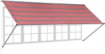 Balkono markizė 400 cm teleskopinė atraminė terasa skėtis pergola 4m