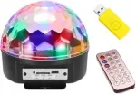Diskotekinis projektorius disco led rgb rutulys + nuotolinio valdymo pultas