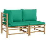 Lauko baldų komplektas Sodo poilsio komplektas - vidurinė sofa, kampinė sofa, pagalvės