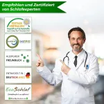 Ecoschlaf&reg; Ortopedinė pagalvė 2025 Premium kaklo atramos pagalvė - sertifikuota - pagalvė miegantiems ant &scaron;ono, kaklo pagalvė pagaminta i&scaron; mink&scaron;to memory foam - ergonominė pagalvė - kaklo skausmui - reguliuojamo auk&scaron;čio