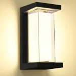 Kingwen 15 W Led sieninis &scaron;viestuvas 3000 K sieninė lempa Led sieninis &scaron;viestuvas lauko &scaron;ilta balta Led lauko sieninis &scaron;viestuvas modernus sieninis ap&scaron;vietimas vidaus ir lauko Ip65
