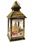 Adventinis led žibintas, &scaron;viestuvas Kalėdų senelis, sniego senis, dekoracija &scaron;ventėms