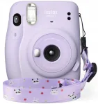 Loveinstant Panda violetinis kaklo dirželis, skirtas Fujifilm Instax Mini Evo 12 11 40 9 8 70 90