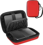 Procase 2,5 colių kietas eva dėklas i&scaron;oriniam standžiajam diskui seagate expansion, backup plus, wd elements, my passport, extreme hdd - raudonas