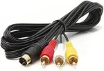 C-funn audio video Av kabelis, tinkamas Sega Saturn A/v 1.8 m 6 pėdų Rca jungties kabelis