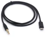 Huhanggod micro usb į 3.5mm paauksuotas 3 kontaktų 3.5mm male į micro b male automobilinis aux audio prailginimo kabelis (1 metras)