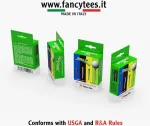 Fancytees 8 golfo kamuoliukų padėkliukai 55 mm, 12 golfo kamuoliukų padėkliukai 70 mm, 4 tri&scaron;akiai 82 mm pie&scaron;tukinė dėžutė pagaminta i&scaron; kartono, 24 vienetų golfo kamuoliukų padėkliukai pagaminti i&scaron; dviejų plastikinių medžiagų, įvairiaspalviai, dizain ...