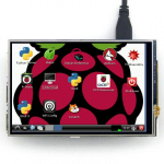 Waveshare Varžinis Jutiklinis ekranas Raspberry Pi mikrokompiuteriui - LCD IPS 4' (A)