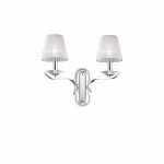 Sieninis &scaron;viestuvas Ideal Lux Wall lamp with 2 lights PEGASO, E14, baltas