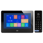 Orno Vaizdo domofono komplektas, be ragelio spalvotas, LCD 7", jutiklinis ekranas, OSD meniu, atmintis, SD kortelės lizdas, DVR, vartų valdymas, su &scaron;ifravimu ir RFID, juoda, TAURI MEMO