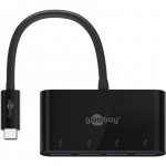 Goobay | 4 prievadų USB-C kelių prievadų adapteriai | 61073 | C tipas | USB-A