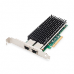 Digitus Skaitmenas | 10Gbps dviejų prievadų Ethernet serverio adapteris PCIe X8, Intel X540 BT2 | DN-10163
