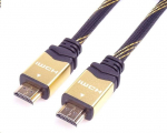Kabelis PremiumCord HDMI - HDMI 1.5m auksinė (kphdm2q015)