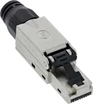 InLine &reg; RJ45 plug Cat.8.1 2000 MBM, lauko montuojamas, ekranuotas, su užsukamu dangteliu