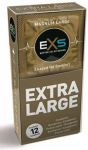 EXS Magnum Large Size 60mm Latex Condoms 12-Pack Flared Comfort Fit
