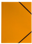 Popieriaus aplankas A4 su gumyte, oranžinis, 350g