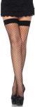 Leg Avenue Hosiery Leg Avenue Fishnet Thigh Highs Juodas One Size - Durable Lycra Mesh