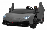 Triton &bdquo;Lamborghini Aventador SV&ldquo; akumuliatorinis automobilis 2 vaikams, pilkas, 2,4 GHz nuotolinio valdymo pultas, EVA putos, garso LED sistema
