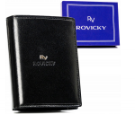 Odinė piniginė RFID ROVICKY RV-7680278-BCA