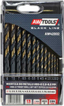 Grąžtas AWTOOLS GRĘŽIMO METALAS HSS M2 RINKINYS 13vnt/2- 8mm/ PREMIUM