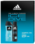 Adidas Ice Dive - deodorant ve spreji 150 ml + 3v1 sprchov&yacute; gel 250 ml