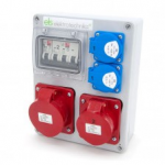 Els Elektrotechnika 4NO21B21B0/4 Statybiniai skirstomieji įrenginiai Mikołajki 2*16A/4 + 2*GS + apsaugos, sieninis korpusas, 4NO21B21B0/4