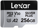 Atminties kortelė Lexar 256GB Micro SDXC Professional Sidabrinis Plus UHS-I A2 V30 U3 4K