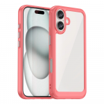 Hurtel Outer Space Gel Frame Apple iPhone 16 - dėklas telefonui raudonos spalvos