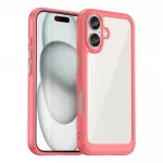 Hurtel Outer Space Gel Frame Apple iPhone 16 – dėklas telefonui raudonos spalvos