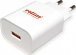 Įkroviklis Roline Įkroviklis USB su wtyczką euro, 1 port, QC3.0, 18W